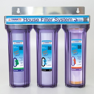 [FREESHIP 99K]_Bộ lọc nước thô đầu nguồn 3 cấp lọc 10inch Yamato YMTH10-3T ( Trong)