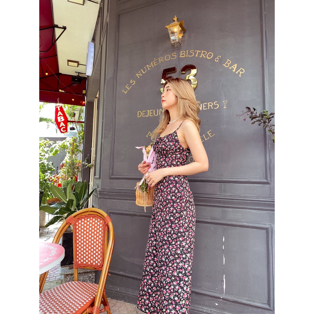 Đầm dây dài hoa nhí vintage Bijou Dress Gem Clothing SP060642