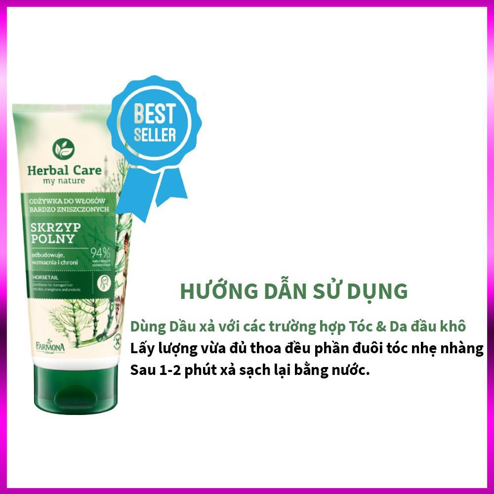 [CHÍNH HÃNG] Dầu xả ngừa rụng tóc và phục hồi hư tổn 200ml - Herbal Care - Farmona