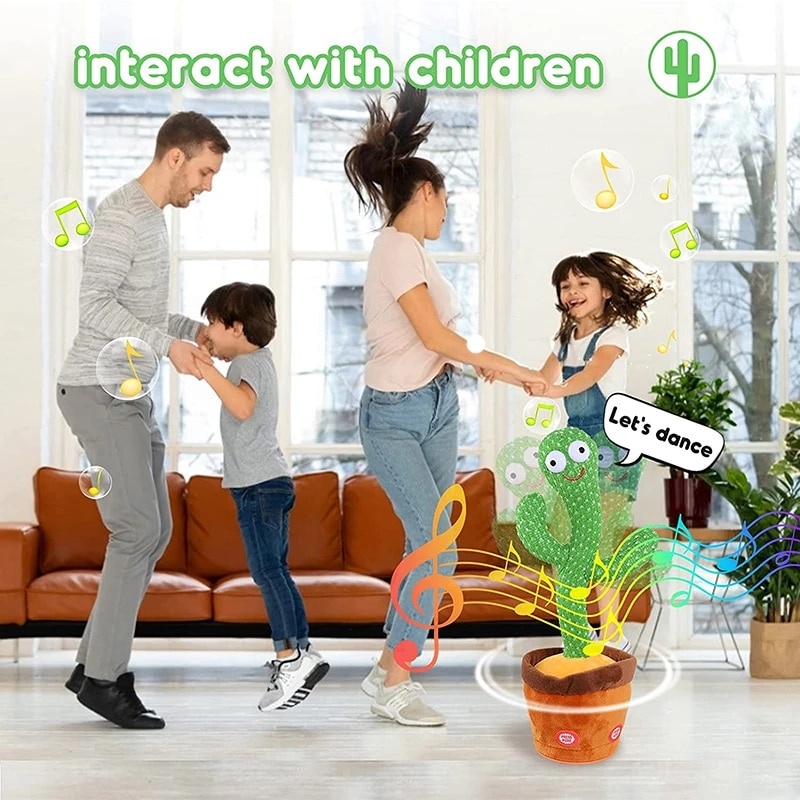 Xương Rồng Nhảy Múa, Cây Xương Rồng Nhảy Múa Nhại Tiếng Có 120 Bài Hát Cho Bé, Mềm Mại, Giúp Bé Học Nói, Đồ Chơi Trẻ Em