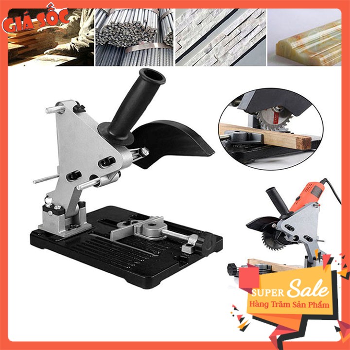 Khung Đế Kẹp Máy Mài Cằm Tay Thành Máy Cắt Bàn