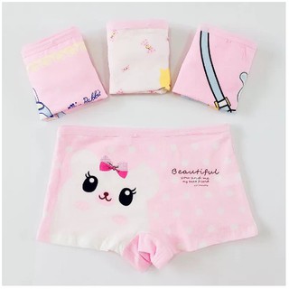 Set 4 quần chip đùi cotton mẫu hello kitty cho bé