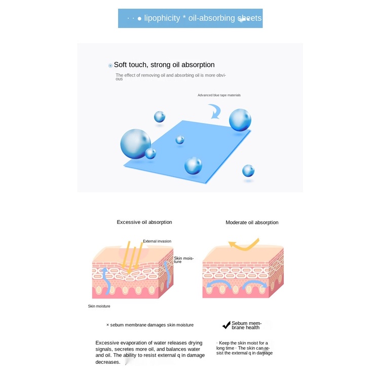 [Hàng mới về] Set 100 giấy thấm dầu se khít lỗ chân lông | BigBuy360 - bigbuy360.vn