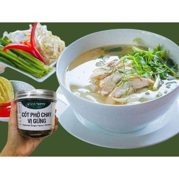 Cốt phở chay letonkin - Set mini 5 vị: quế hồi, chua cay, nấm, gừng, riêu chua