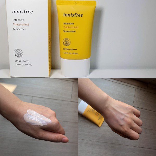 KEM CHỐNG NẮNG INNISFREE INTENSIVE TRIPLE SHIELD SUNSCREEN SPF50+ PA++++ 50ML