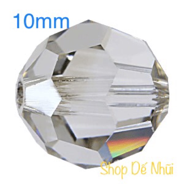 10 Hạt Pha Lê Hình Cầu 10mm/12mm