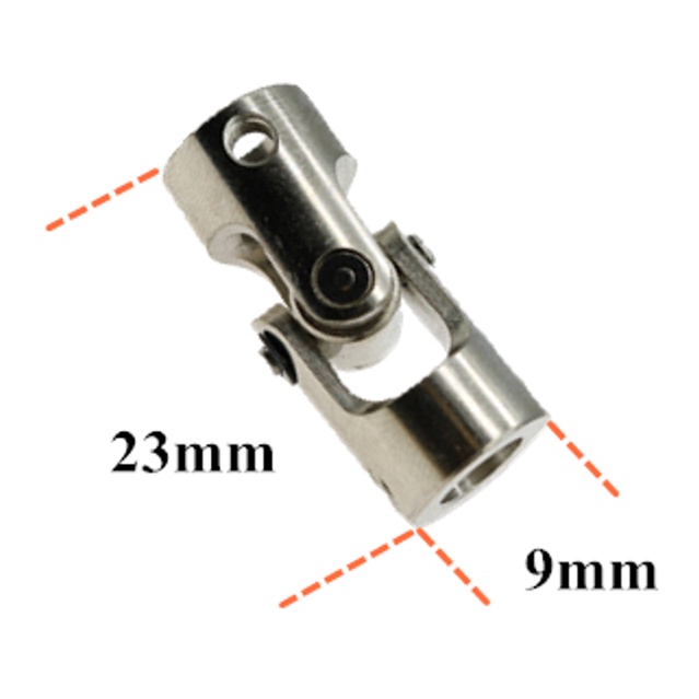 Khớp nối Cardan nhiều kích thước, lổ trục từ 2mm, 2.3mm, 3mm, 3.17mm, 4mm, 5mm, 6mm cho đồ chơi điều khiển từ xa