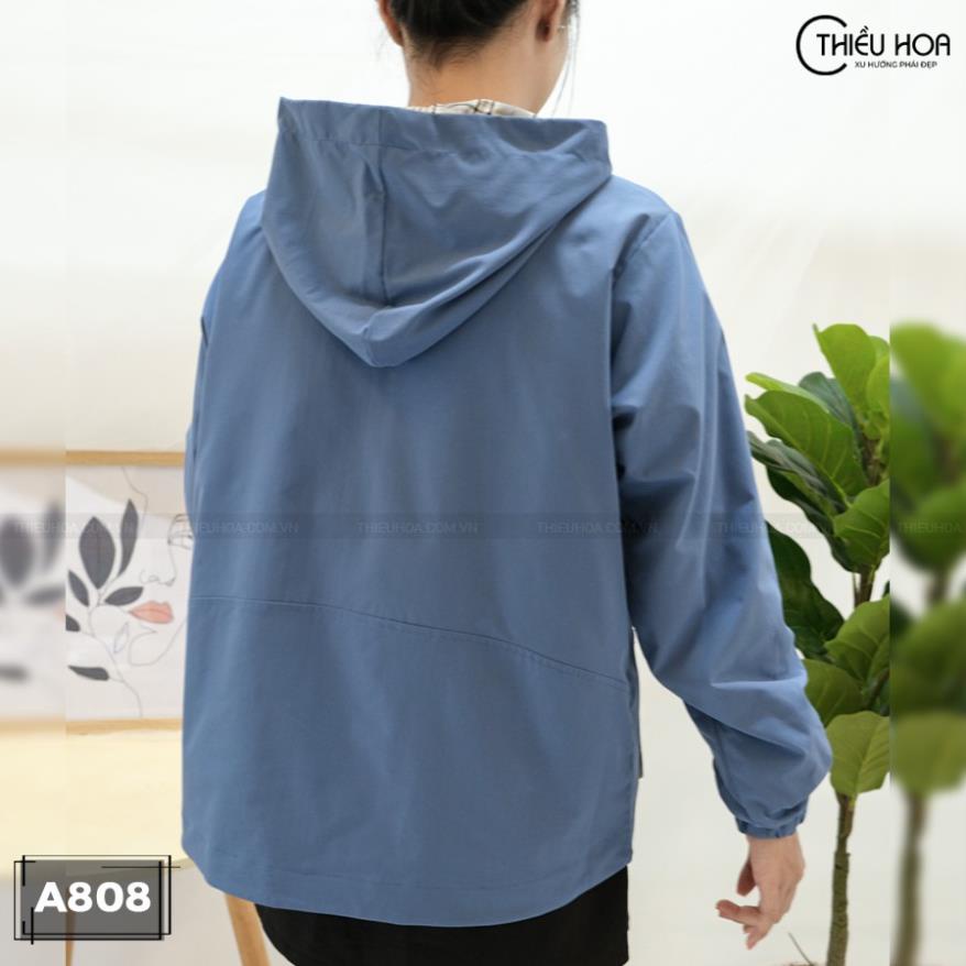 Áo Khoác Nữ Trung Niên Kaki cao cấp mềm mịn thoáng mát chống tia UV , chống gió giữ ấm cực tốt THIỀU HOA A808 VIP