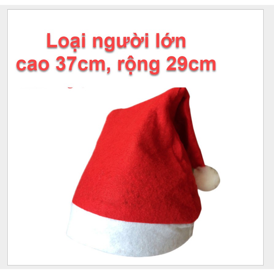 [ HCM ] Nón Noel vải nỉ loại rẻ giá tốt