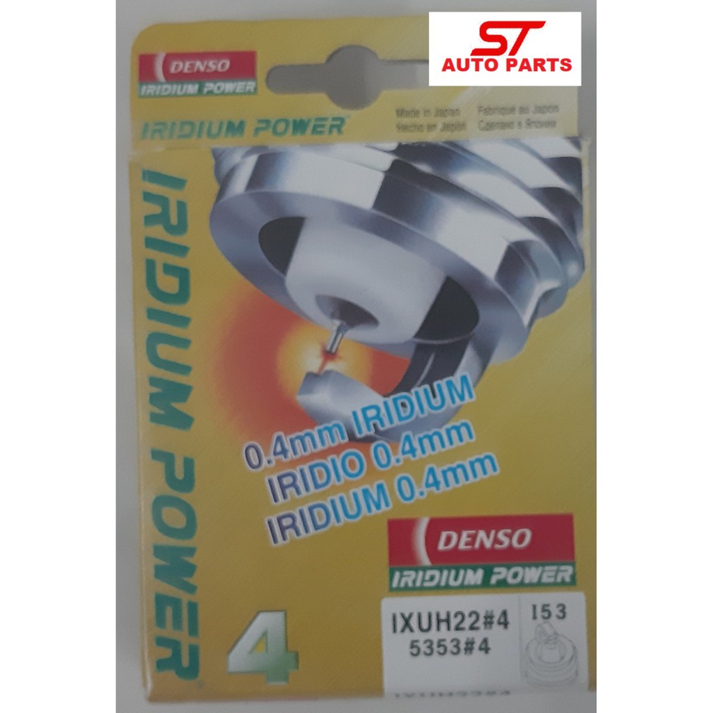 Bộ 4 Bugi DENSO IRIDIUM POWER IXU22 (Kia K3 và Kia Forte 1.6, I10, Morning..) - IXUH22 5353 -  DENSO 5353