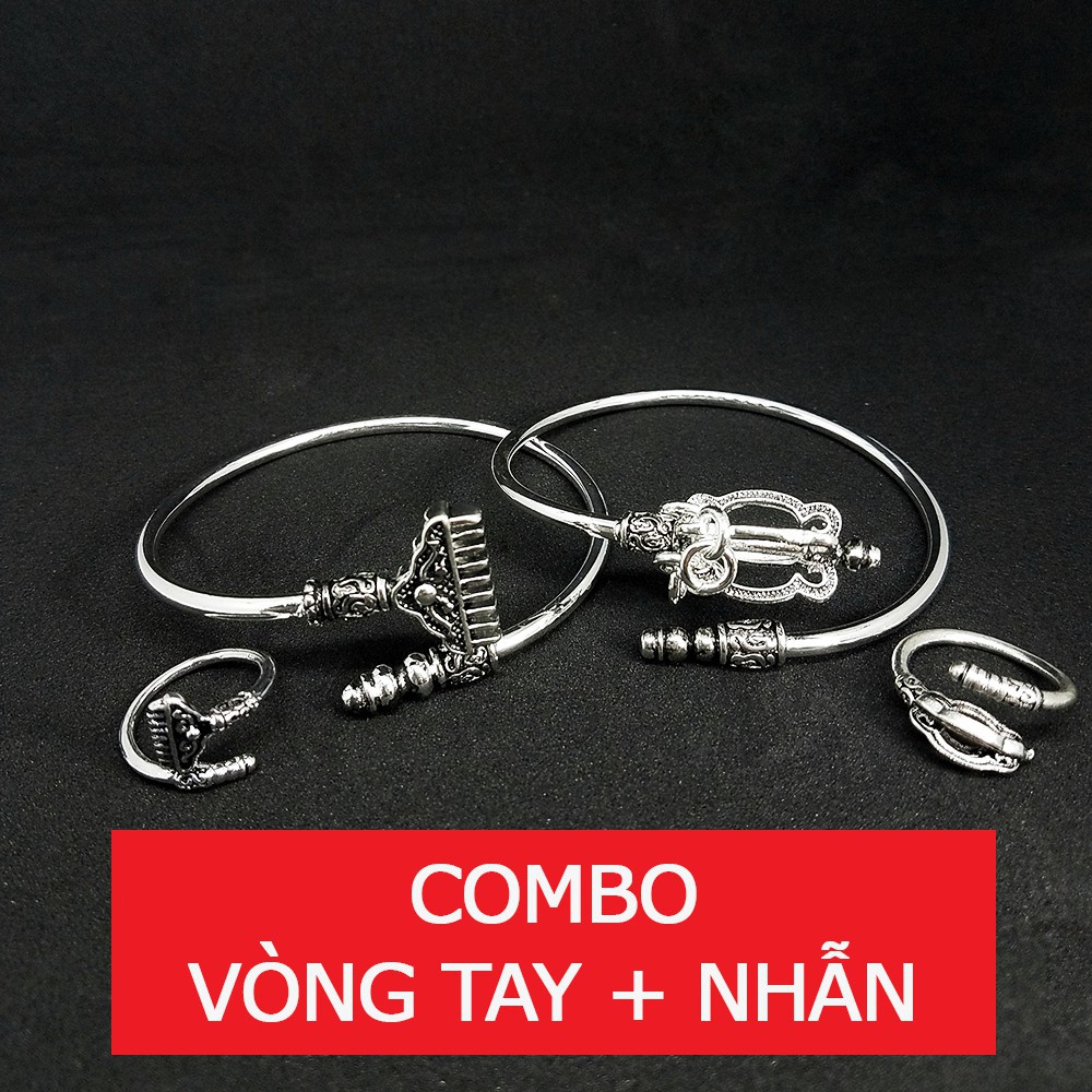 SALE COMBO 1 VÒNG + 1 NHẪN HOA DU KÍ