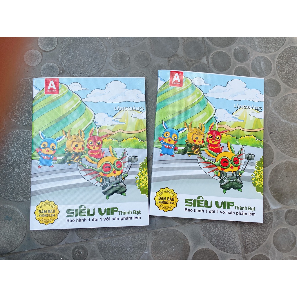 Tập sinh viên Đại Thành Đạt Siêu Vip 120gsm 5 ô li, 4 ô li - 5 cuốn