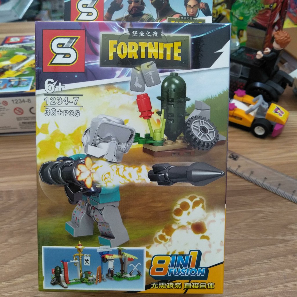 Lego trẻ em lego nhí cho bé FORTNITE 1234 bộ 8 nhân vật cực ngầu