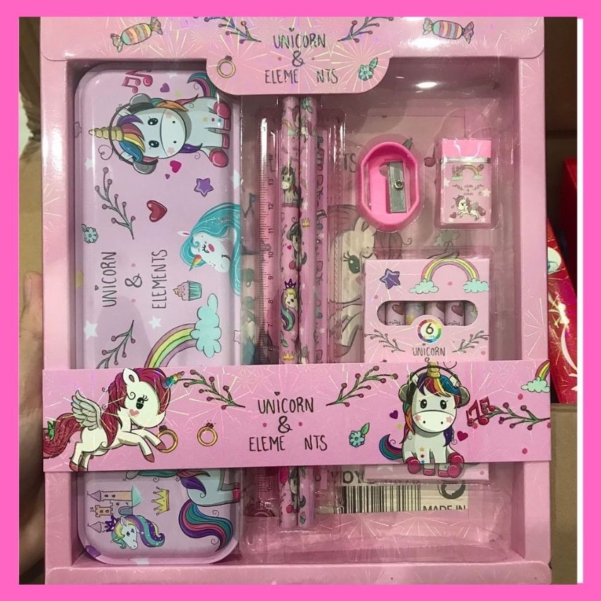 Bộ quà Tặng 7 Món Dụng Cụ Học Tập Cho Bé Trai Và Bé Gái