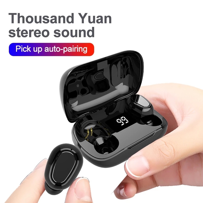 Tai Nghe Bluetooth Không Dây L21 Pro Tws Có Đèn Led Cho Điện Thoại Oppo Huawei Iphone Xiaomi