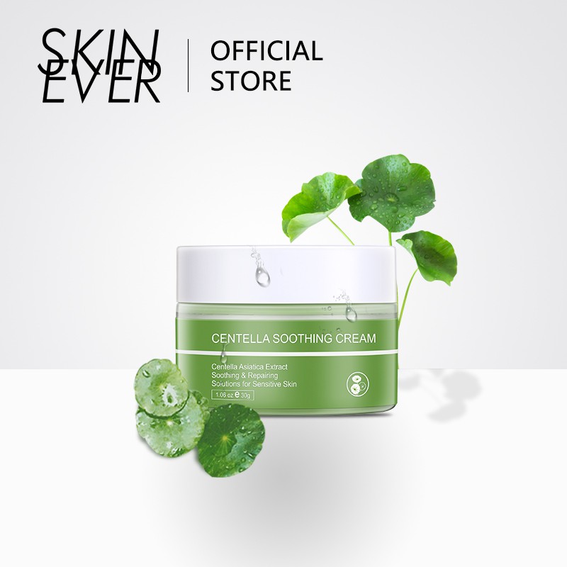 Kem Dưỡng Da Mịn Màng Skin Ever Chiết Xuất Từ Rau Má Dưỡng Ẩm Không Gây Dị Ứng 30g