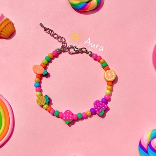 Vòng tay trái cây Handmade đủ màu Aura