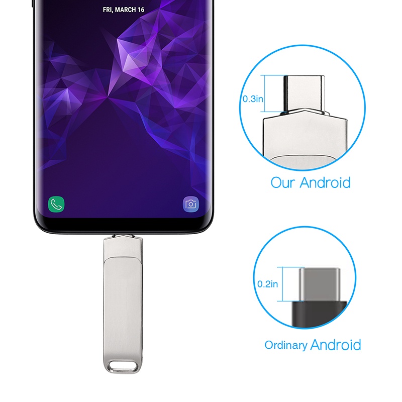 Usb Flash Drives Metal Rotary Otg Disk Waterproof Mobile Phone Drive U Card Micro Sd Bilis Memory Cards | BigBuy360 - bigbuy360.vn