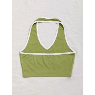 Áo croptop thun mềm buộc cổ (Có ảnh thật)