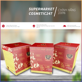 Cà phê sâm combo 3 hộp ( 90 gói ) ( quà tặng kèm )