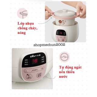 NỒI NẤU CHÁO CÁCH THUỶ BEAR 0.8L ( KÈM LỒNG HẤP)