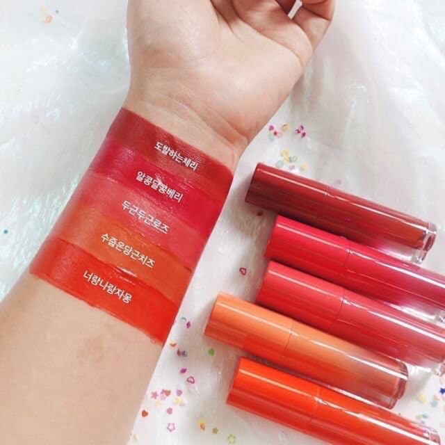 ( sẵn - new ) SON KEM BLACKROUGE COLOR LOCK HEART TINT PHIÊN BẢN VỎ TRÁI TIM