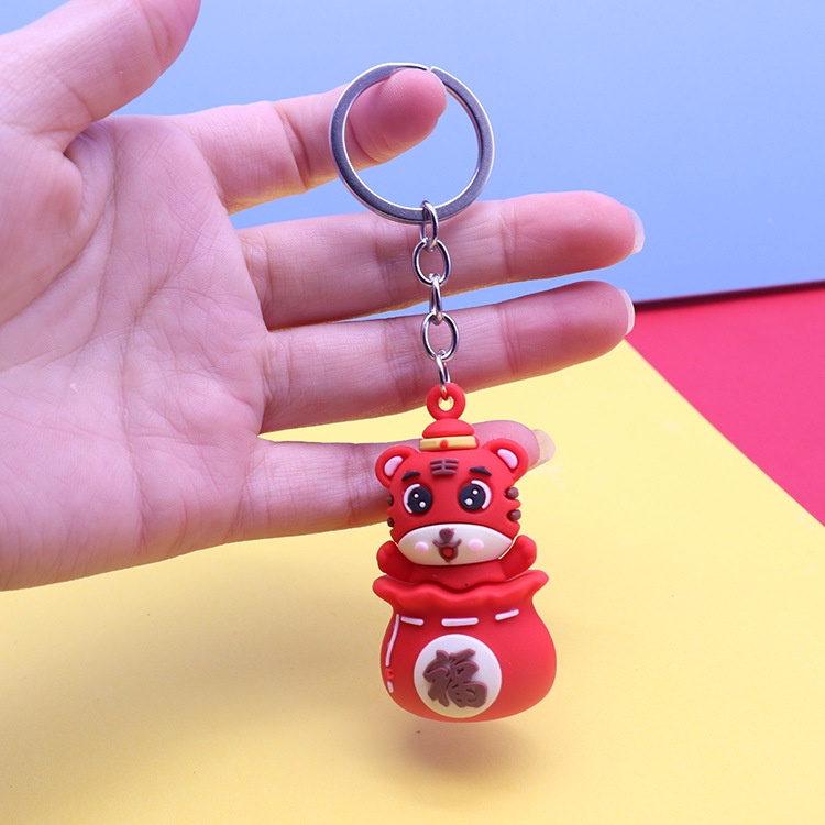 Móc Khóa Tết 2022 Nhâm Dần Hình Tiểu Hổ Hổ Con Chúc Xuân CUTE, phụ kiện balo túi xách