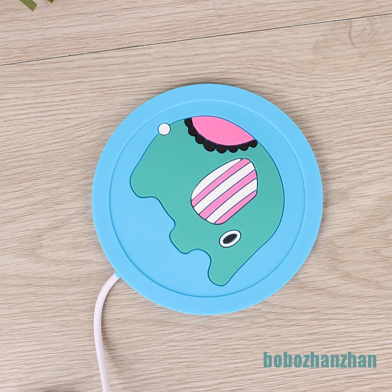 [bobozhanzhan]USB Warmer Cartoon Silicone Cup-Pad Coffee Tea Drink usb Heater Tray Mug Pad