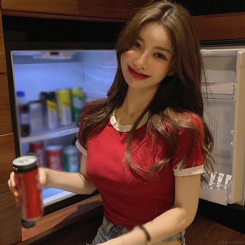 Áo Thun Lửng Tay Ngắn Thời Trang Dành Cho Nữ