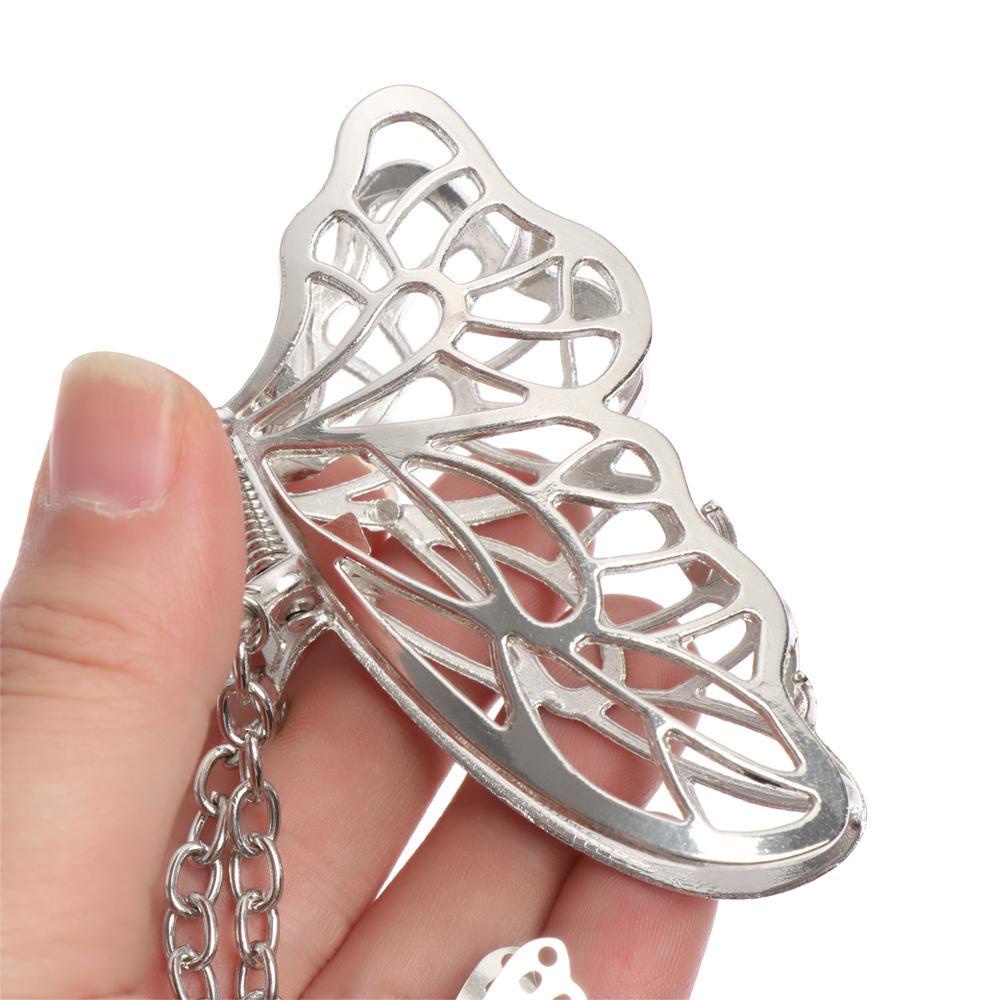 Kẹp Tóc Càng Cua Bằng Kim Loại Tạo Kiểu Trang Sức