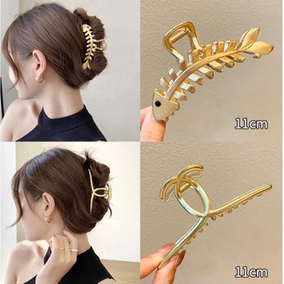 Kẹp càng cua (gấp tóc) chữ T kim loại đính hạt cao cấp