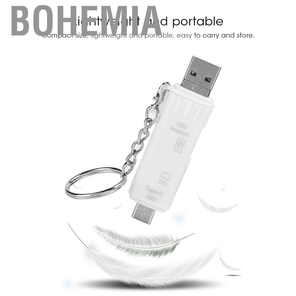 Đầu Đọc Thẻ Nhớ Usb 2.0 5 Trong 1 Phong Cách Bohemia