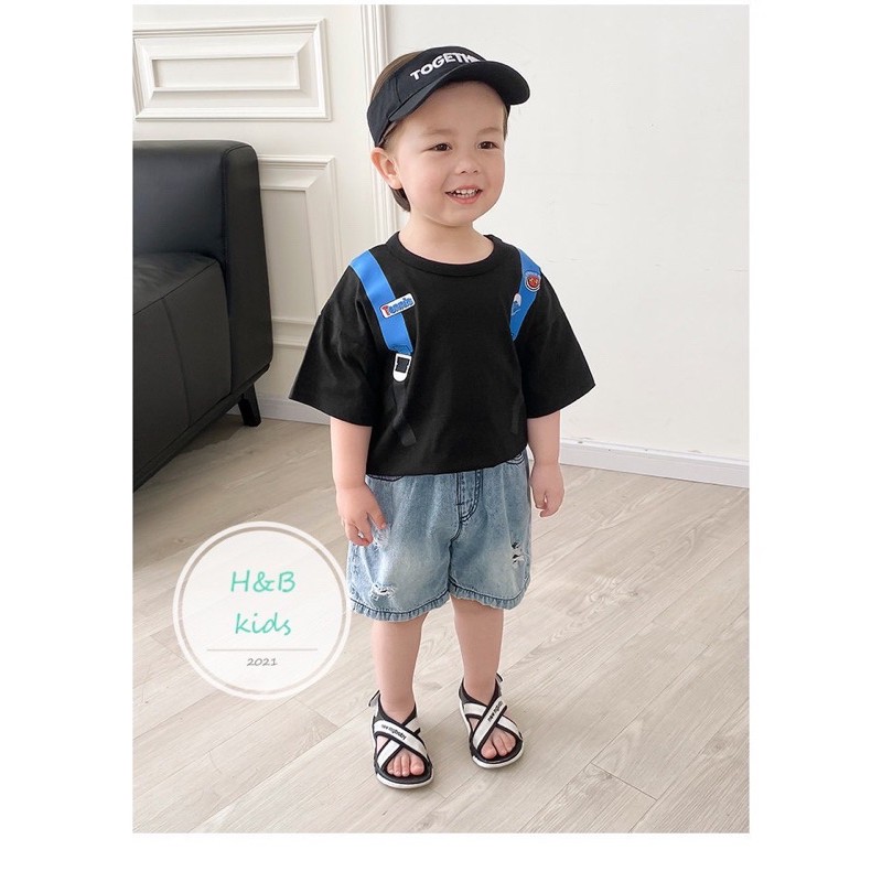 Bộ Quần Jean Áo Ba Lô  Bé Trai 9-22kg