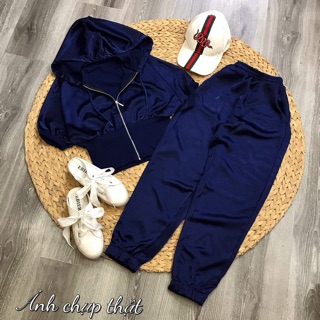 Set thể thao phi lụa ngắn tay hình thật SP