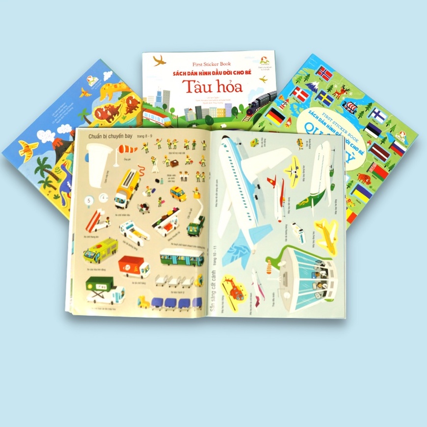 Sách thiếu nhi - First sticker book - Dán hình đầu đời cho bé ( nhiều chủ đề )