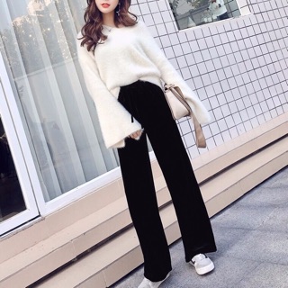 Quần nhung suông chất đẹp ( coi kĩ ảnh thật phía cuối )