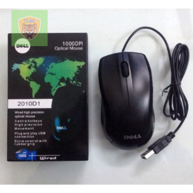 Chuột Quang Máy Tính Có Dây Dell 2010D1 USB 2.0 .