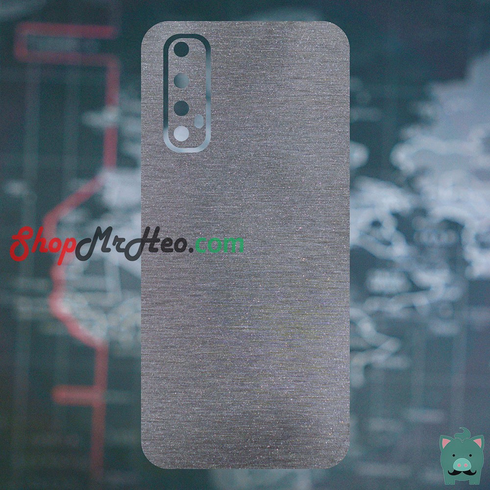 Skin Dán Mặt Sau Lưng Vân Nhôm Realme 7 - Realme 7 Pro - Realme 7i - Realme C17