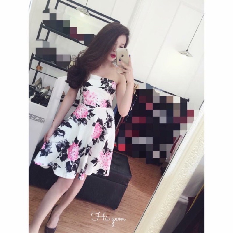 Váy Cúp Ngực Hoa Xoè