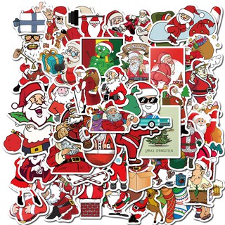 Set 50 Miếng Dán Trang Trí Giáng Sinh Dễ Thương