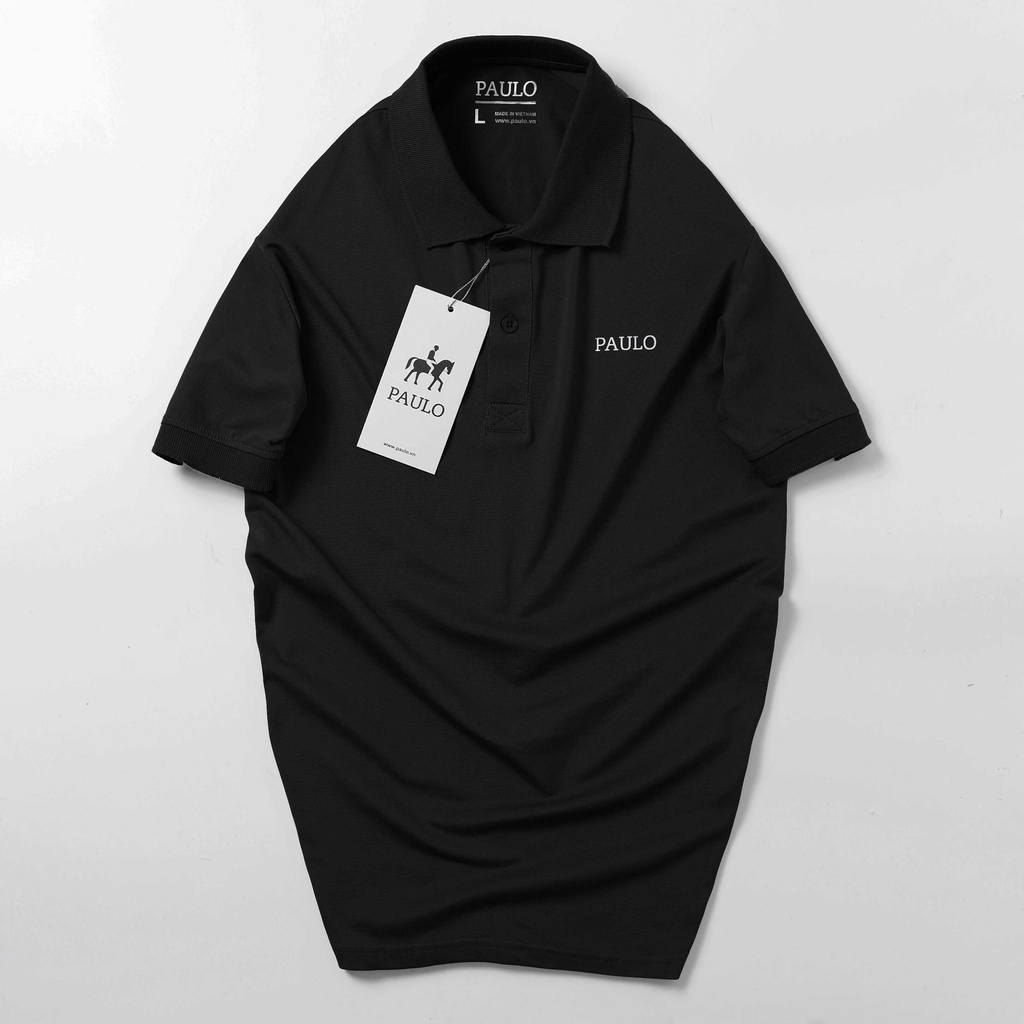 Áo thun POLO nam cổ bẻ BASIC CVC vải cá sấu Cotton kháng khuẩn, chống nhăn, thoáng mát - PAULO
