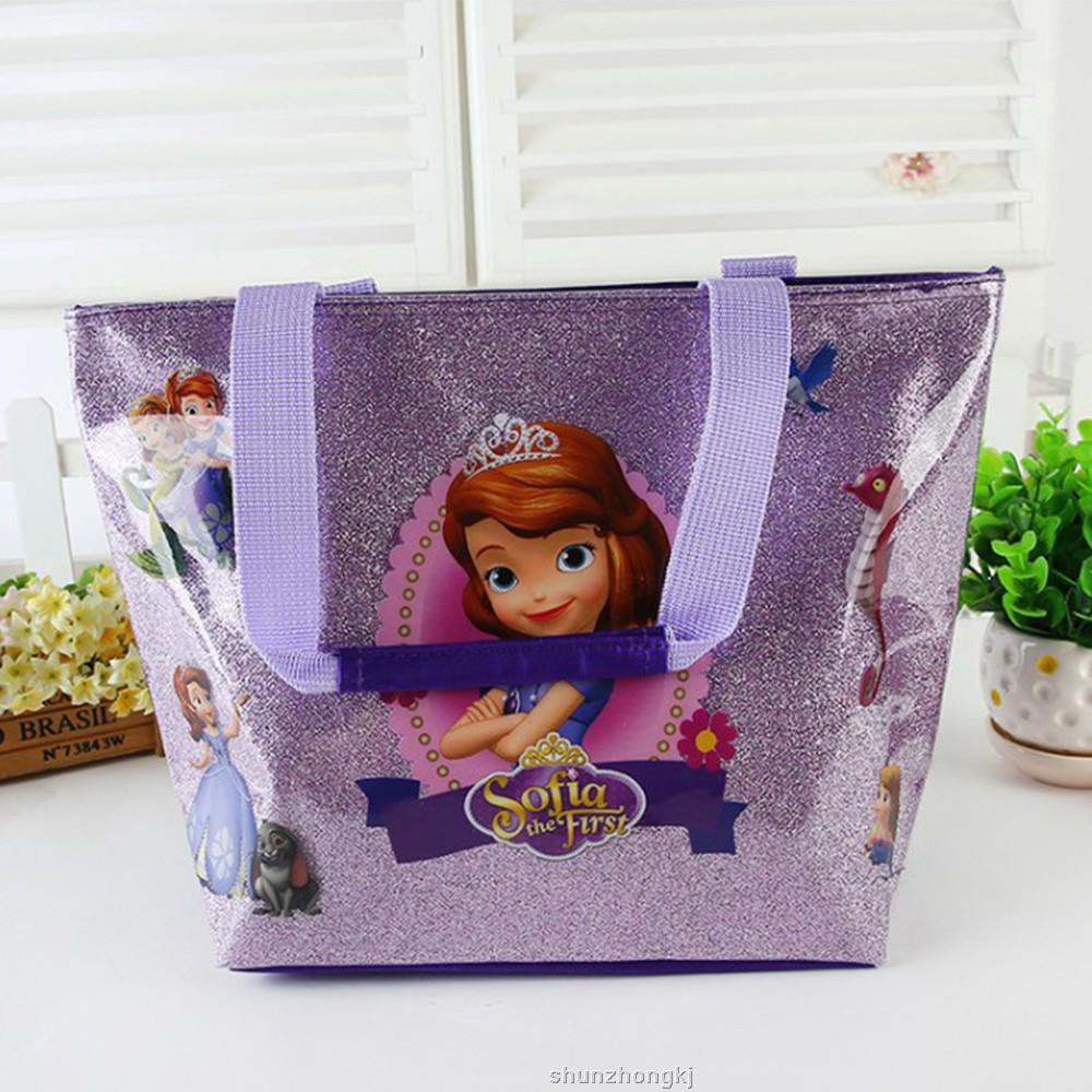 Túi Xách Mua Sắm In Hình Công Chúa Disney Sofia The First Anna & Elsa