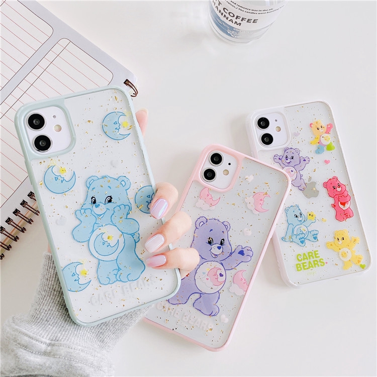 Ốp iphone - Ốp lưng viền Gấu Care Bears kim tuyến 6/6plus/6splus/7/8/7plus/8plus/x/xs/xsmax/11/11promax- Awifi Case | BigBuy360 - bigbuy360.vn