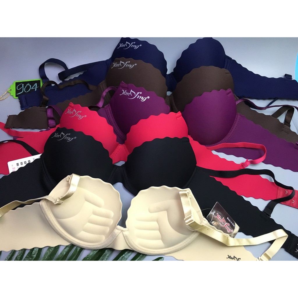 Áo lót áo ngực su đúc bàn tay nâng ngực viền lượn sóng MS904