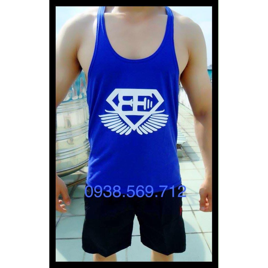 Áo ba lỗ logo chữ BE in