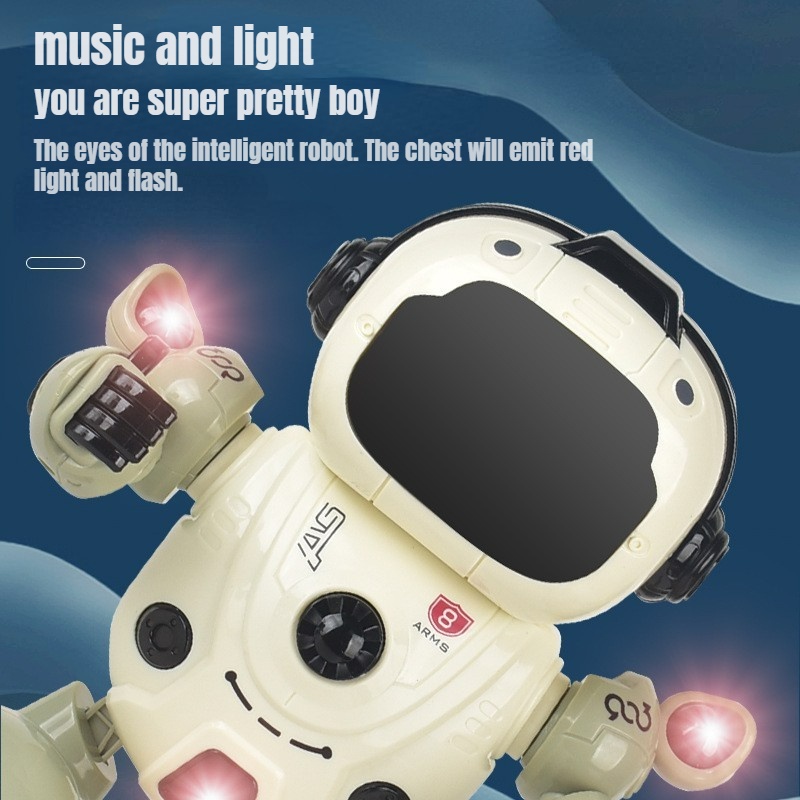 Robot Đồ Chơi Thông Minh Phát Ra Âm Thanh Và Ánh Sáng Hình Siêu Nhân