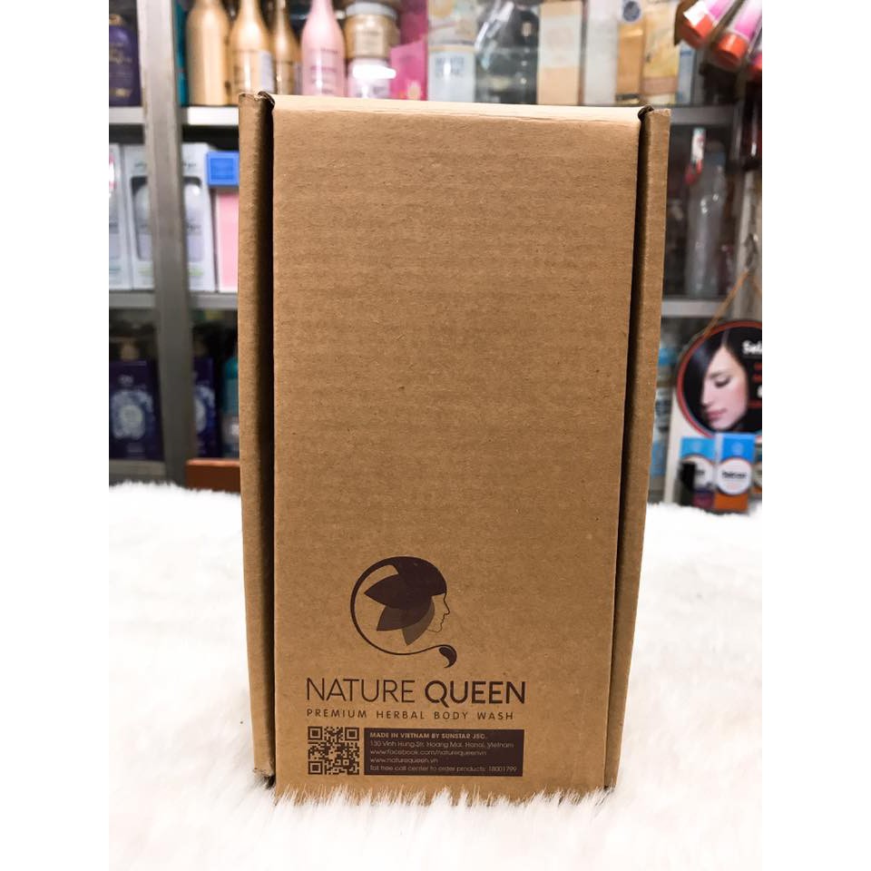 (480ml) Sữa tắm thảo dược Nature Queen chính hãng cty