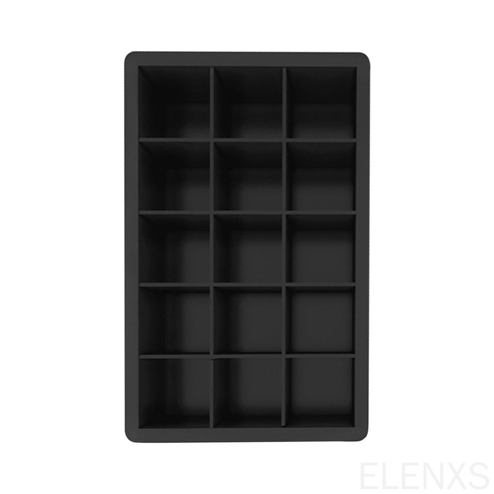Khuôn làm đá viên 15 ngăn bằng silicone chống dính