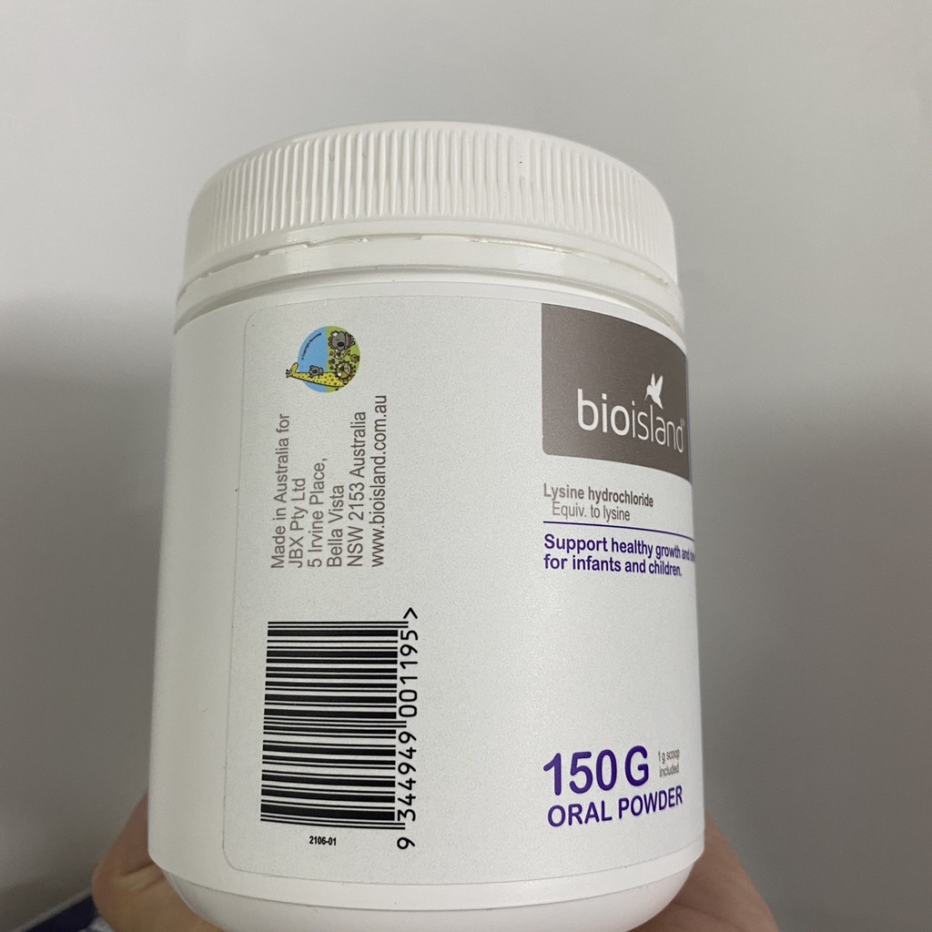 Bột Lysine Milk Tăng Chiều Cao Bio Island Lysine Starter for Kids