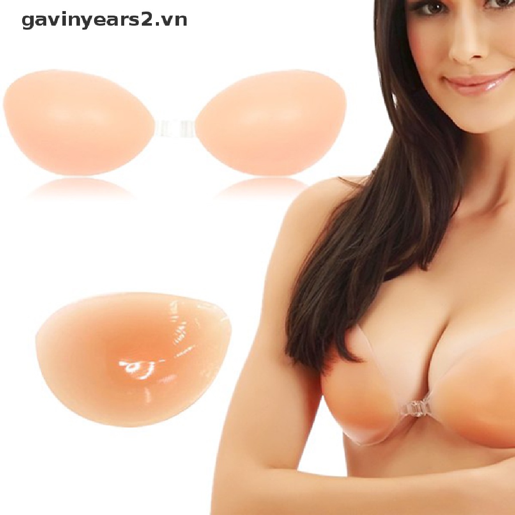 Áo ngực không dây hở lưng bằng silicon tàng hình cup A B C D thoải mái cho nữ